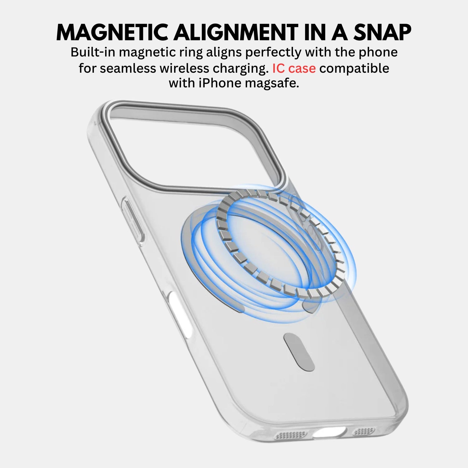 IPHONE 17 PRO MAX  IC CASE TRANSPARENT