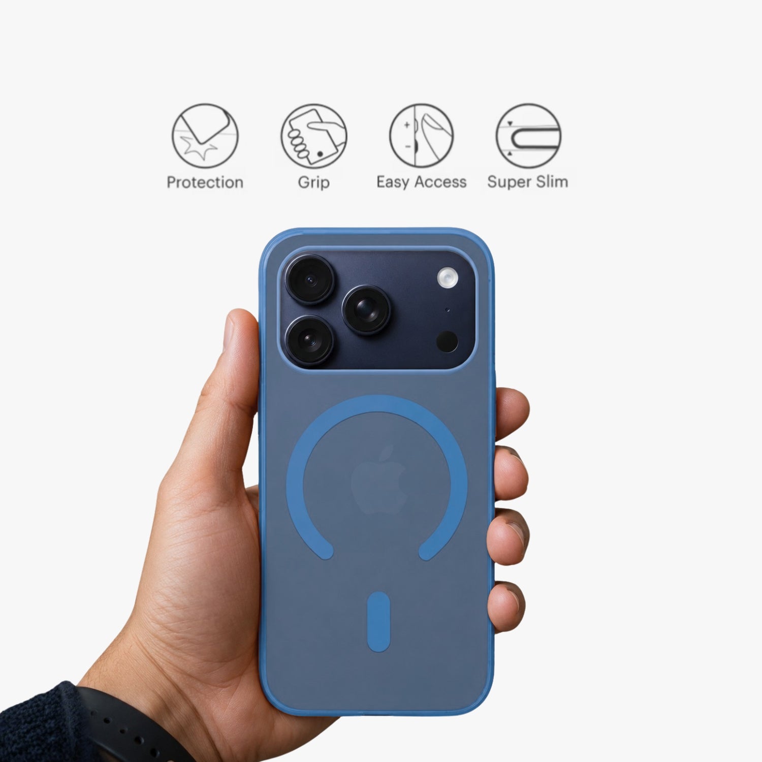 IPHONE 17 PRO MAX  IC CASE   BLUE